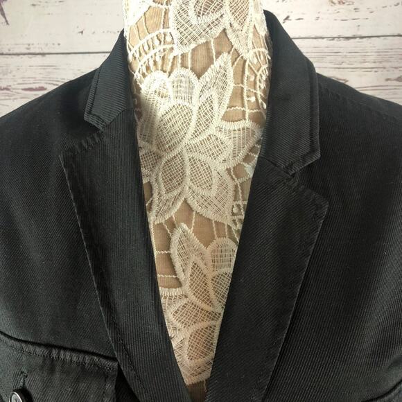 Calvin Klein mens Cotton corduroy black jacket blazer size large R - Picture 5 of 12